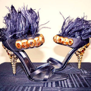 PRADA "Calzature Donna" Feather heels